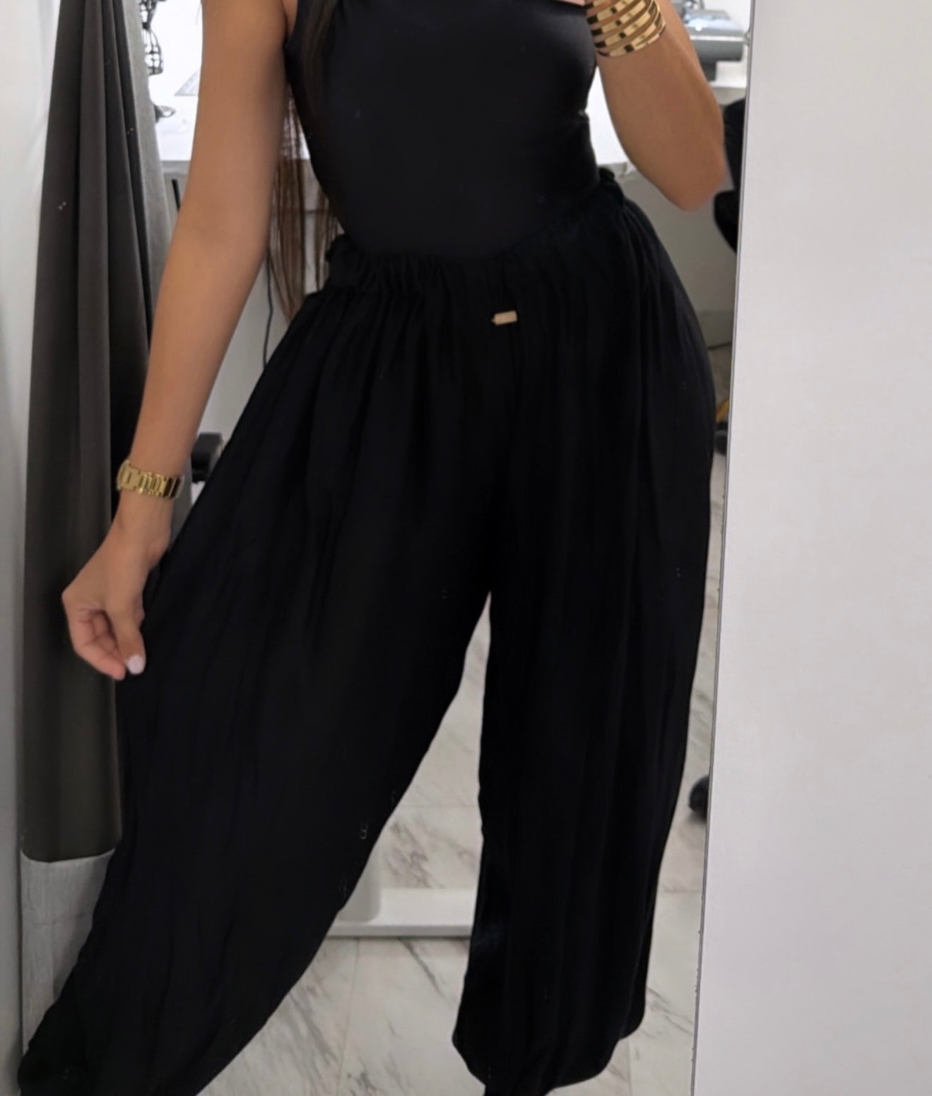 Balloon Noir Pants