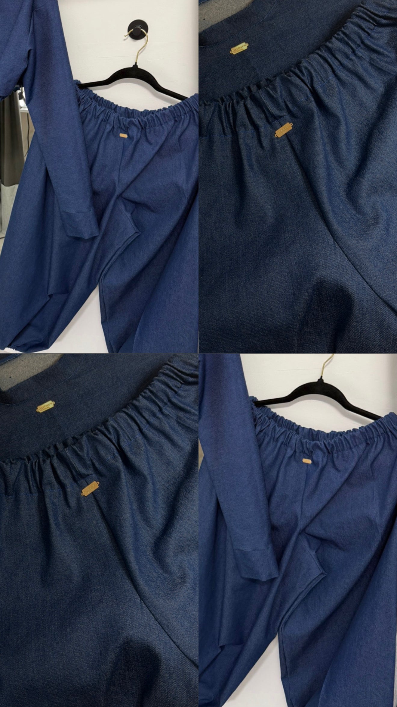 Pantalón balloon en denim